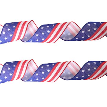 10m Independence Day Ribbon USA Flagga printed band Memorial Day Dekorationer