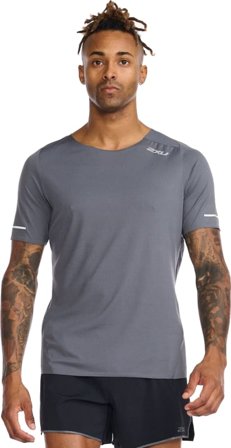 2XU Men's Light Speed Tee Men Short sleeved fitness sweater Grey M