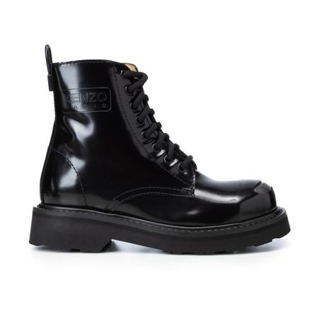 Kenzo, Lace-up Boots Zwart, Dames, Maat:38 EU