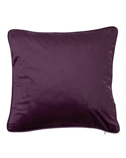 Kuddfodral enfärgad sammet 2-pack Plommonlila - Linea