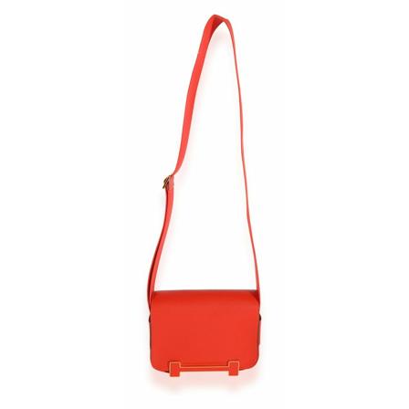 Hermès Vintage Pre-owned Hermes Capucines Chevre Geta Ghw Shoulder Taske Orange, Dame Vintage Tasker, Størrelse: ONE Size