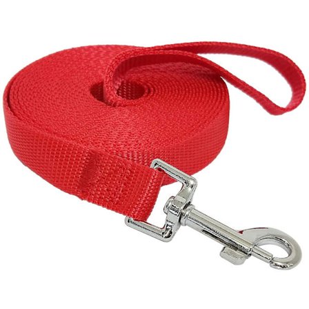 Mordely Nylon Training Dog Leash For Small Medium Large Dogs, 10ft 15ft 20ft 30ft Long Leash Dog/puppy Lead For Obedience Recall Training, Camping