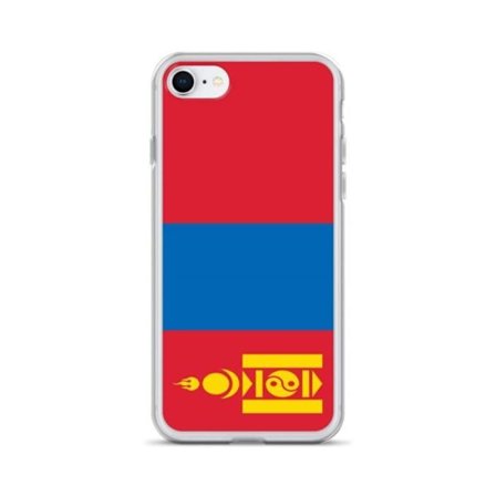 iPhone cover - Mongol flag - iPhone 8 - Blød silikone - Letvægtsdesign - Maksimal beskyttelse