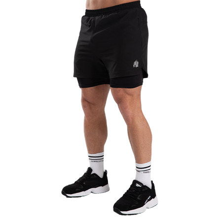 Gorilla Wear Cortez 2-In-1 Shorts, Black