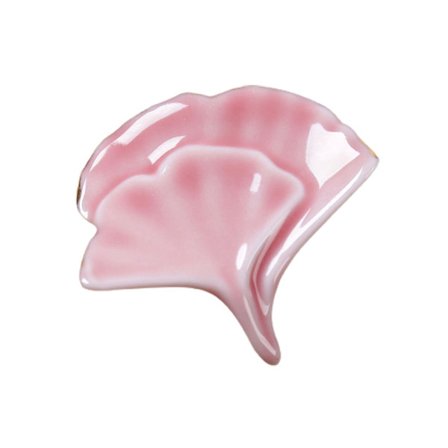 Fancy Chopsticks Support Ginkgo Leaf Shape Matbord - Rosa