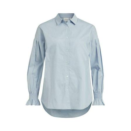 Vila Vigami Volume L/S Shirt/Pb blå, Dam, Dam, Storlek: S