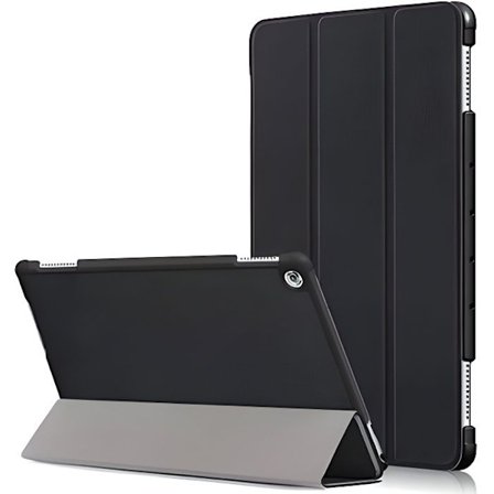 Foliofodral - Huawei - Mediapad M5 lite - Svart - Tri-Fold - Wake/Sleep