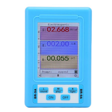 EMF Magnetfältsmätare med dubbla syften ABS Elektromagnetisk strålningsdetektor för dagligt bruk