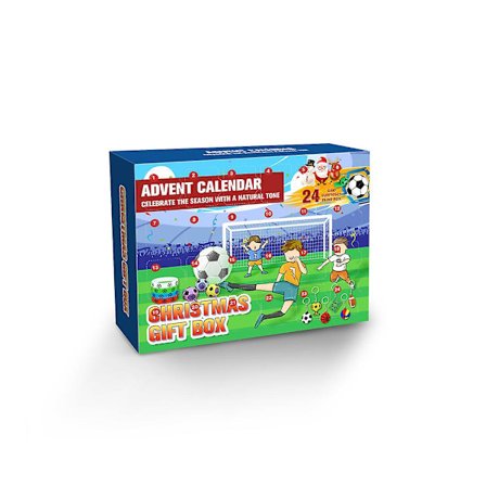 24-dagars julkalender med fotbollsleksaker för barn - Nedräkning till jul