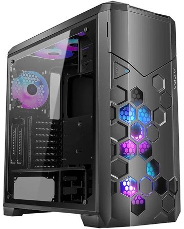 AZZA Fulltower ATX Storm 6000B ARGB(Win-Glas,4xRGB)2xUSB
