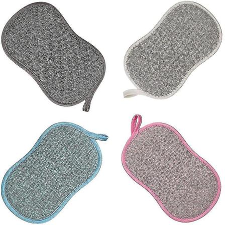 Sett med 8 Vaskbare Mikrofiber Oppvaskkluter, Gjenbrukbare Skurekluter