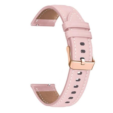Läderarmband för smartklocka till HUAWEI WATCH GT 4 41mm/Garmin Venu 3S/Venu 2S Armband Roséguld Spänne 18mm Armband Armband