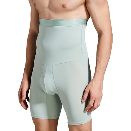 Män Tummy Control Shorts Hög Midja Underkläder Slimming Shapewear Body Shaper Ben Boxer Briefs