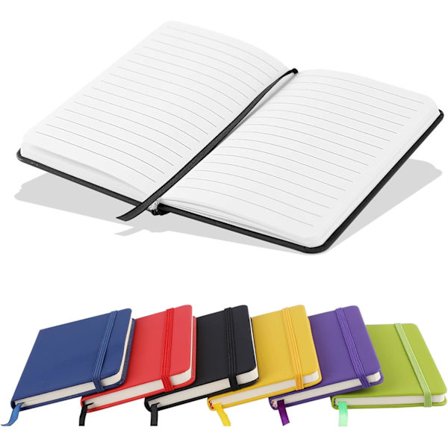 1st Fickanteckningsbok Anteckningsblock Små anteckningsböcker Inbunden anteckningsbok A6 Anteckningsblock Journal 160 Sidor (80 Ark)-Svart