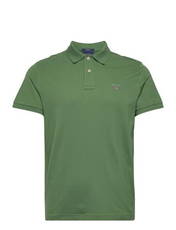 Original Pique Ss Rugger Polos Short-sleeved Grøn GANT