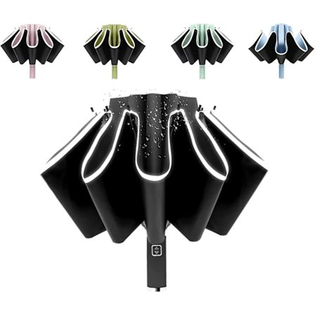 UV Paraply Beskyttelse Sol Vindtæt Omvendte Paraplyer Til Regn - Automatisk Foldbar Inverteret Bil Rejseparaply Bærbar