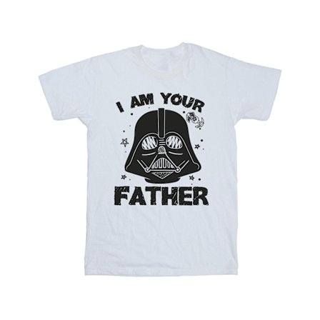 Star Wars Herr I Am Your Father Bomulls T-shirt L Vit