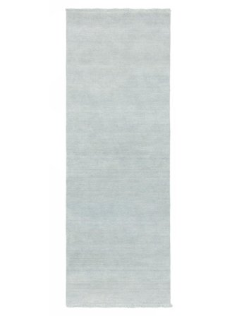 Piccolo Handloom Fringes Tappeto - Blu Polvere 80X200 Lana, In Stile Moderno