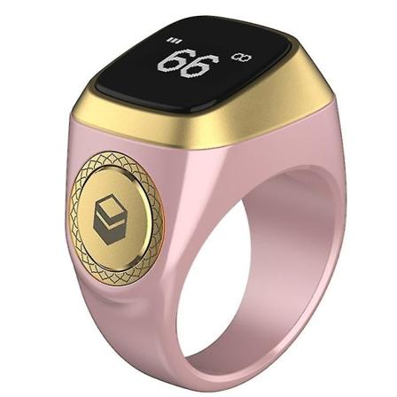 Smart Tasbih Tally Counter Ring For Muslims Zikr Digital Tasbeeh 5 bønnetid Green 20MM