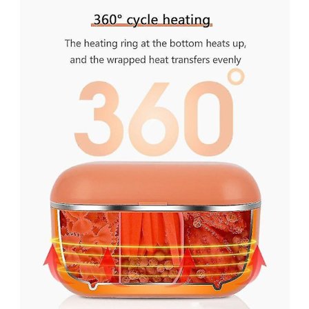 Elektrisk oppvarmingsmatboks Riskokeboks Kontor Matvarmer