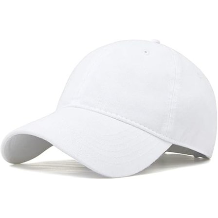 Baseball keps Unisex casual utomhus sport keps Justerbar baseball keps Vit