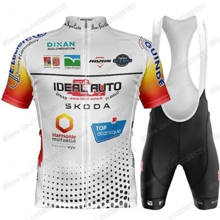 2023 DINAN SPORT Cykelhold Cykeltrøjesæt Frankrig Cykeltøj Mænd Road Bike Shirt Dragt Cykel Bib Shorts MTB Maillot 1 3XL