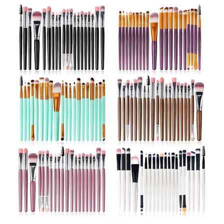 20 Pcs Makeup Brushes Tool Set Cosmetic Powder Eye Shadow Foundation Blush Blending Beauty Make Up Brush Maquiagem