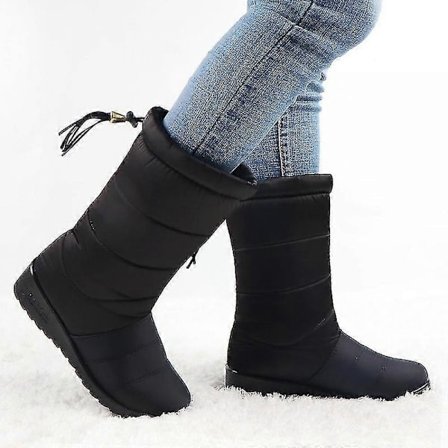 Dame Støvler Klassiske Snøstøvler For Vintersko Dame Vanntett