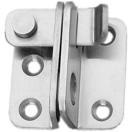 Bolt Door Lock Gate Latch Tiny Padlock Hasp, Stainless Steel Brushed Finish, Open to the Left