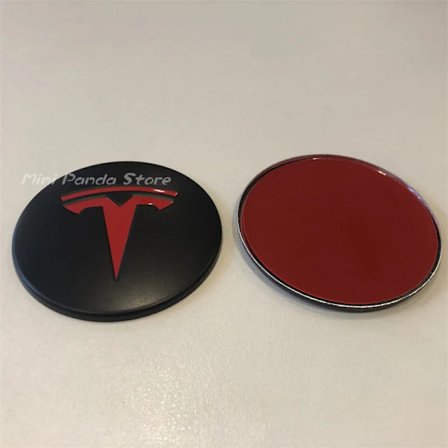 57mm pyörän navan suojukset keskikannen tunnukset tarrat Tesla Model 3 Y S X 19 " pölykapseliin täysvanteelle alumiinitarra 4 kpl