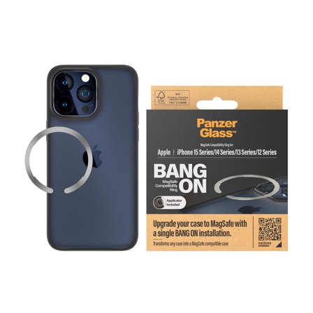 Panzer Bang On MagSafe Compatibility Ring iPhone 16 | 15 14 13 12 PanzerGlass - High quality tempered glass screen protector