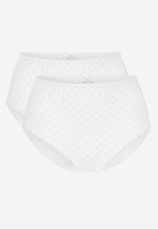 Cellbes of Sweden - Mjuk trosa 2-pack - vit / blommig - för damer - 42/44