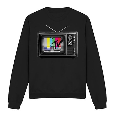 MTV Unisex Vuxen TV Tröja M Svart