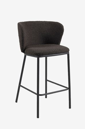 Kave Home - Barstol - ciselia 2-pakning - Svart - Barstoler & -krakker - Fra Homeroom