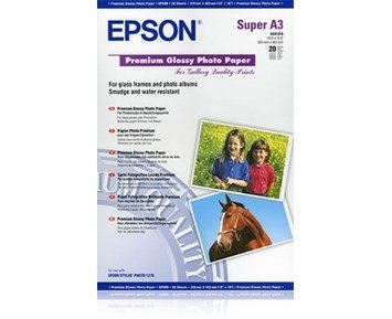 Epson A3+ premium glossy photo paper - Blankt A3+ fotopapper för högkvalitativa utskrifter