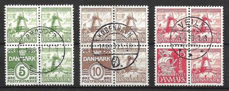 Danmark 1937 - AFA 236-238 - Stemplet