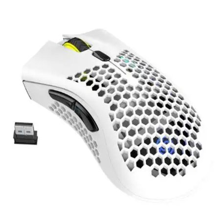 Gaming Trådlös mus Rgb Dual-mode Gaming Mekanisk Macro Dator Notebook Mus Vit