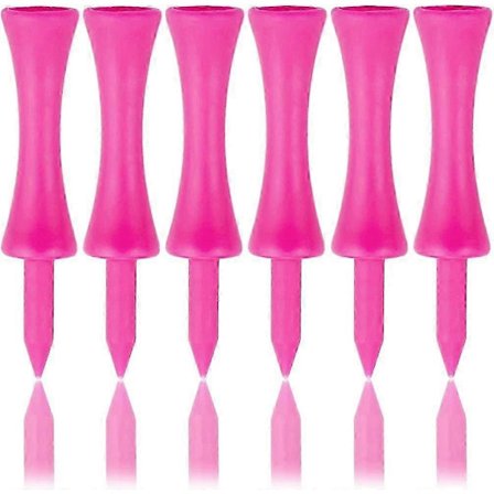 Rosa Golfpeggar Plast 57MM Långa Slott Golfpeggar 2 1/4 Tum (Rosa) (100 st) [D]