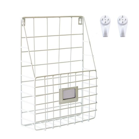 Jern Gitter Bok- og Magasinholder Hjem Veggdekorasjon Vegg Magasin- og Avisoppbevaring Bokhylle