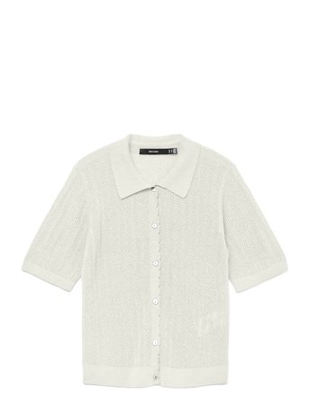 Vero Moda | Vmluxlight Pointelle 2/4 Poloneck Pull. | XS