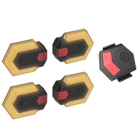 Intelligente trådløse sykkelblinklys foran og bak LED-retningsindikator sykkel