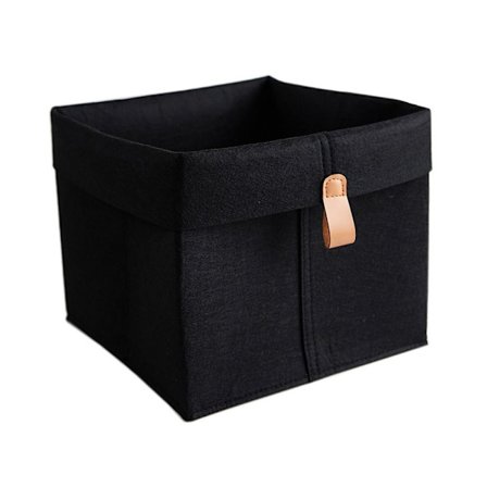 Filt Opbevaringskurv Diverse Opbevaringskurv SORT 25X25X25CM