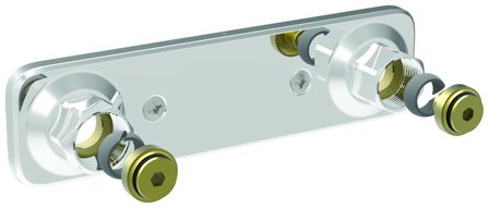 Vatette V6 Blandarfäste för plaströr, dold rördragning 160 c/c, 15 mm rördiameter, Badrum