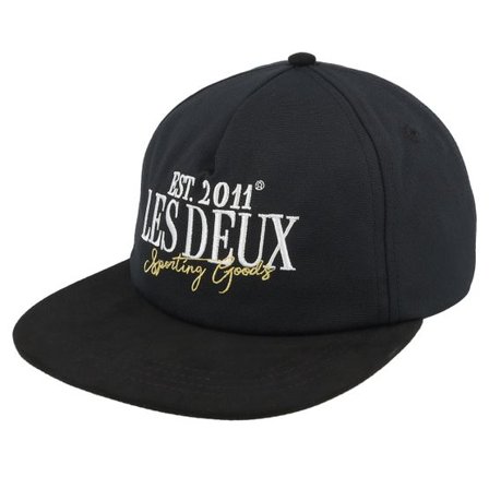 Les Deux - Svart snapback Keps - Allen Cap Black Strapback @ Hatstore