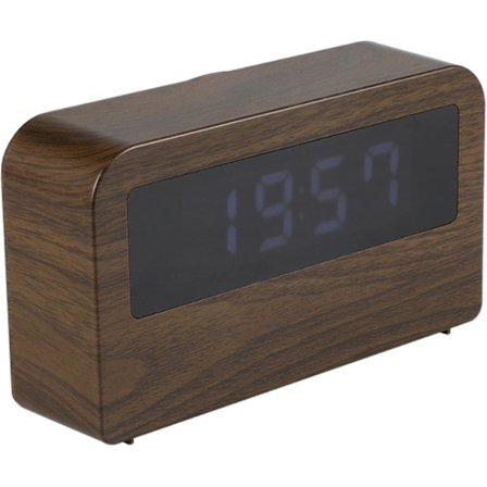 Digitalt vækkeur, digitalt ur med stor skærm, LED-vækkeur, soveværelsesur med nattelys, berøringsfølsomt design, hjemmekontordato-kalender