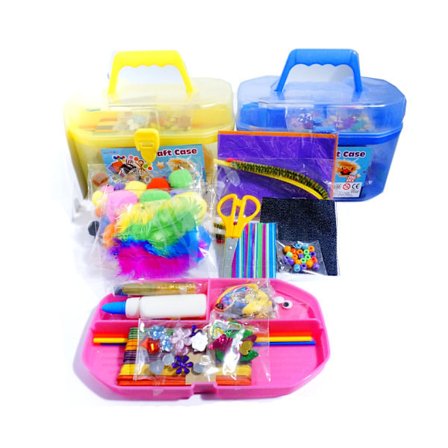 RY-Hobbykasse med 200 dele, Rosa Rosa Rosa