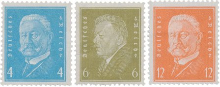 Tyske Rige 1931-1932 - MICHEL 454+465-466 - Postfrisk