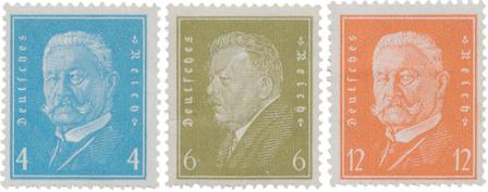 Tyske Rige 1931-1932 - MICHEL 454+465-466 - Postfrisk