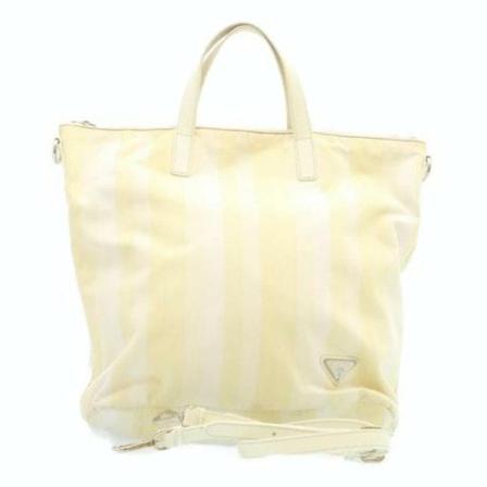 Prada Vintage, Canvas Handbag pre-owned Geel, Dames, Maat:ONE Size