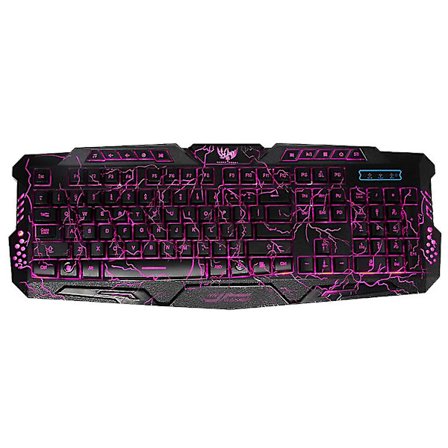 Gaming Spräckt Tangentbord USB Bakgrunnsbelyst Kablet Tastatur For Spill Laptop PC Datamaskin Gamer Arbeid